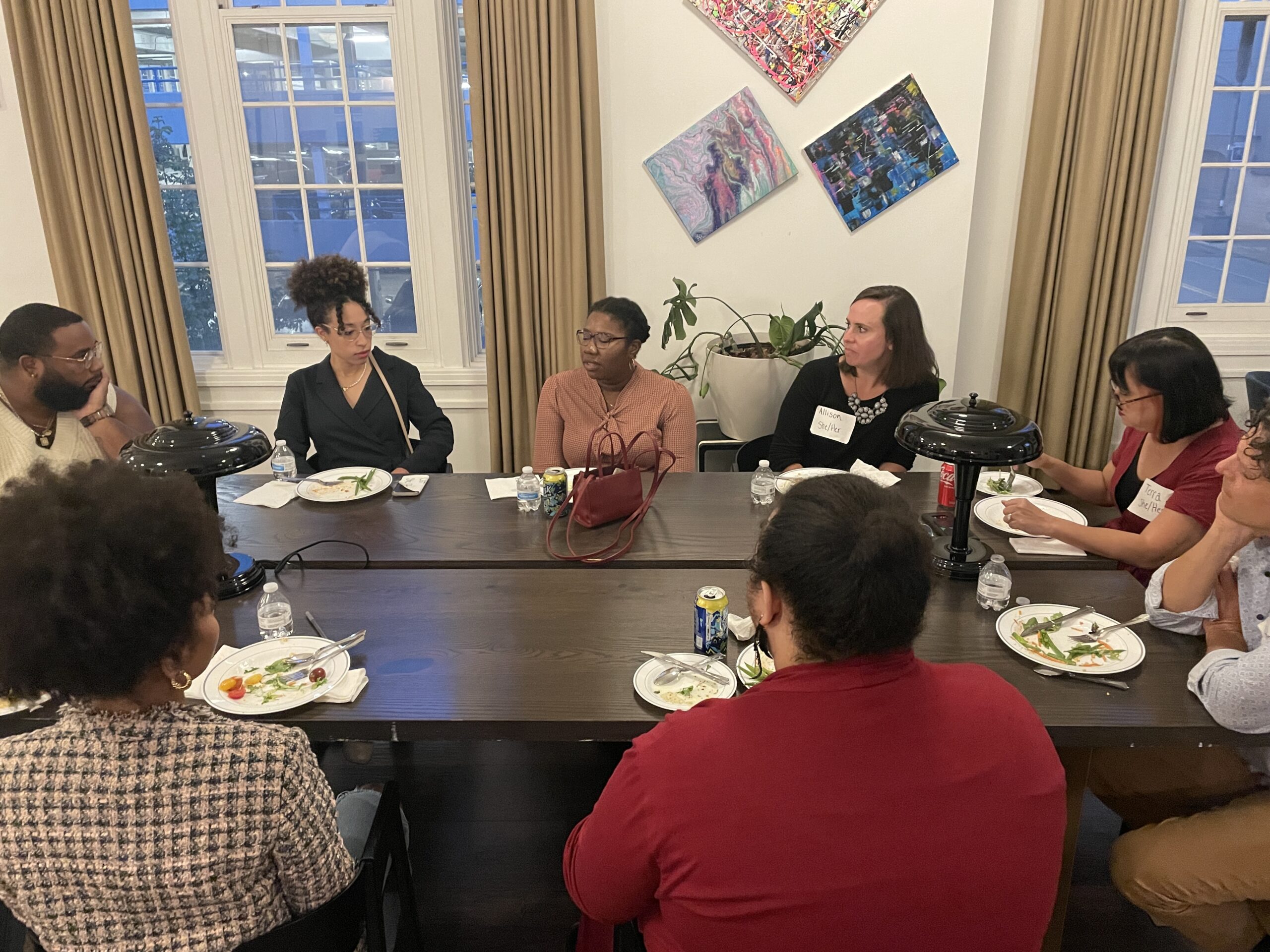 people gathered at a table