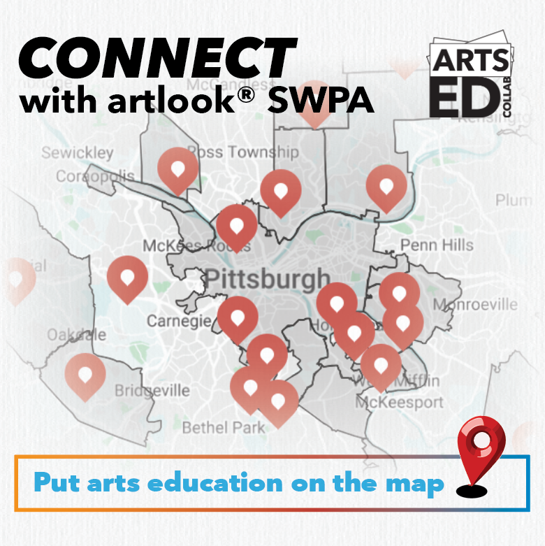 On the map_V2 (1) Map of Greater Pittsburgh region with dots representing participating schools