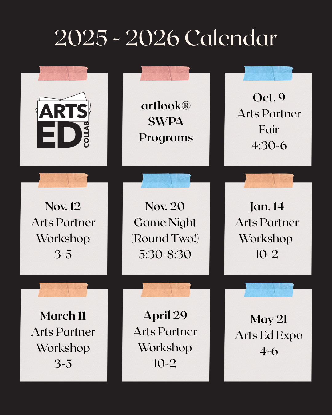 Announcing a Year of artlook® SWPA Programming